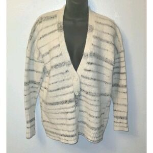 La Ligne Melange Martha Oversize Cardigan Size XS Cream